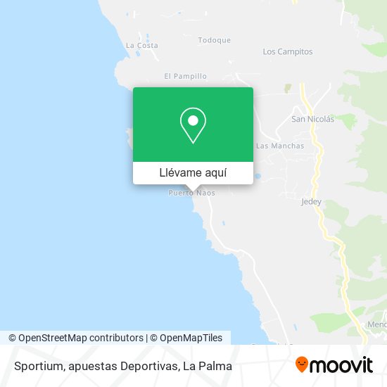 Mapa Sportium, apuestas Deportivas