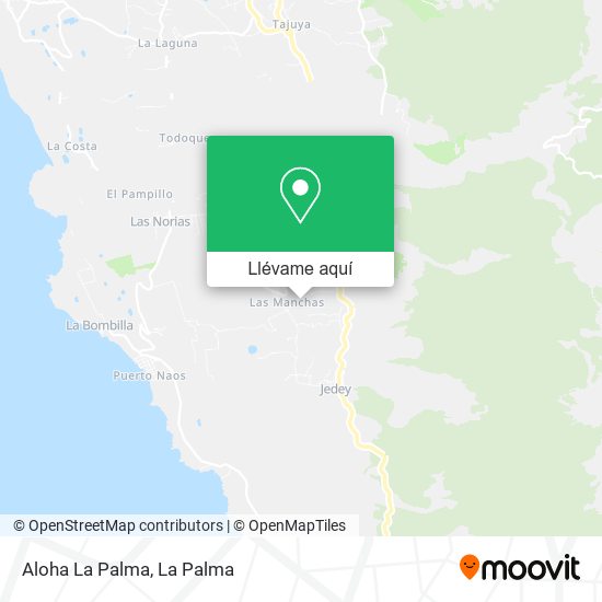 Mapa Aloha La Palma
