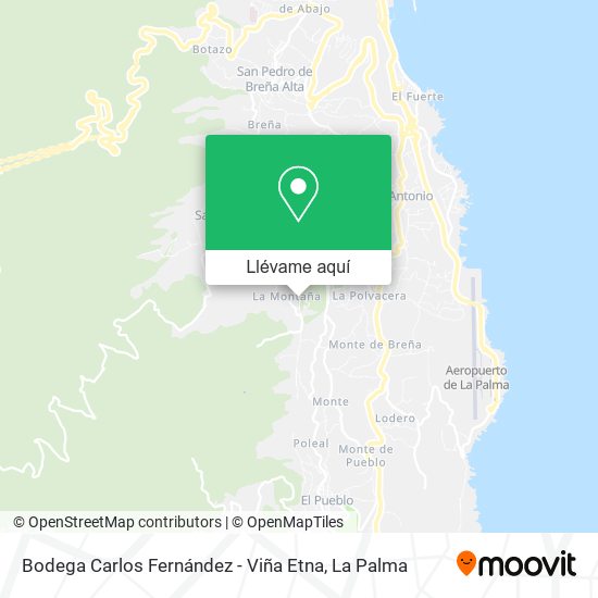 Mapa Bodega Carlos Fernández - Viña Etna
