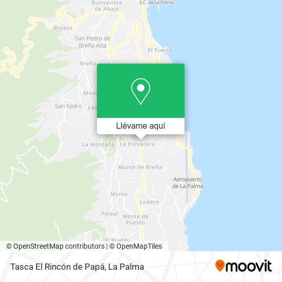 Mapa Tasca El Rincón de Papá