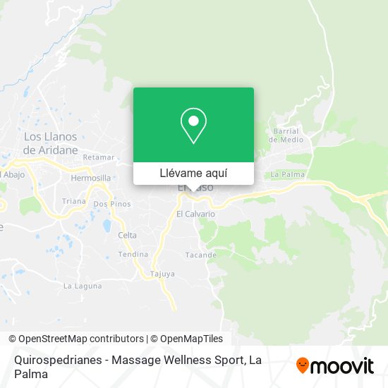 Mapa Quirospedrianes - Massage Wellness Sport