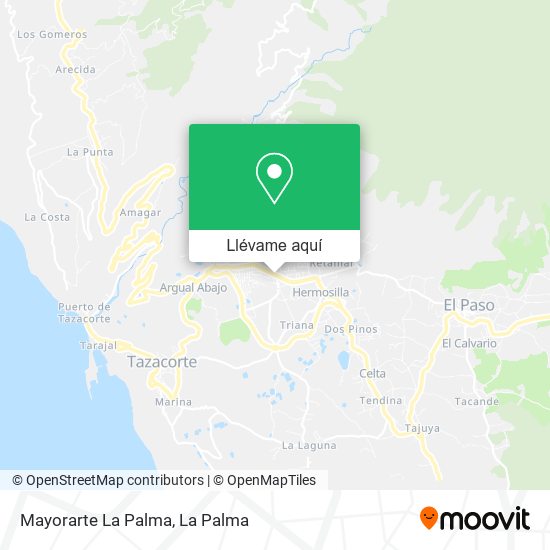 Mapa Mayorarte La Palma