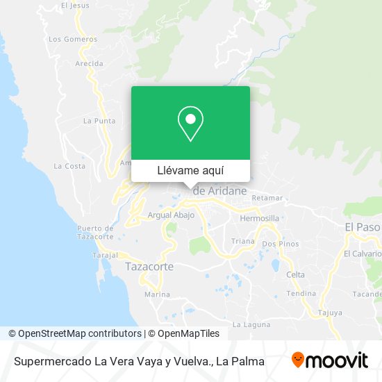 Mapa Supermercado La Vera Vaya y Vuelva.