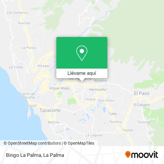 Mapa Bingo La Palma