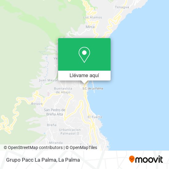 Mapa Grupo Pacc La Palma
