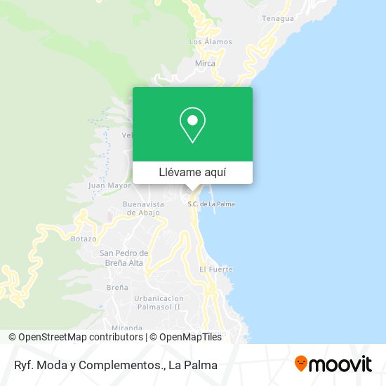 Mapa Ryf. Moda y Complementos.
