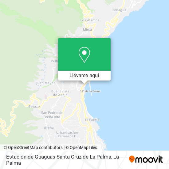 Mapa Estación de Guaguas Santa Cruz de La Palma