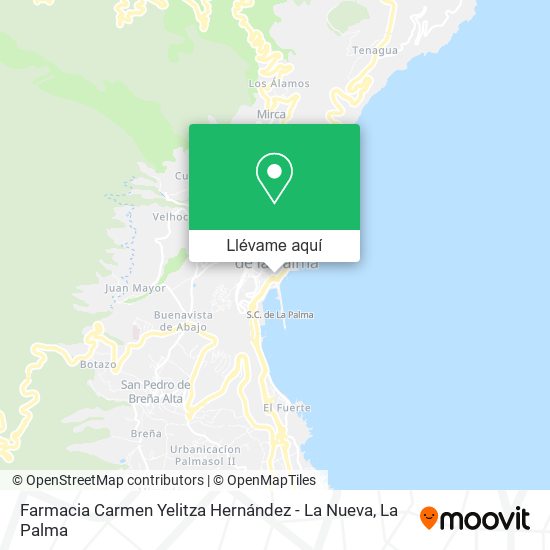 Mapa Farmacia Carmen Yelitza Hernández - La Nueva