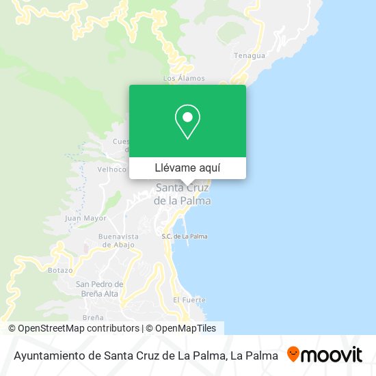 Mapa Ayuntamiento de Santa Cruz de La Palma