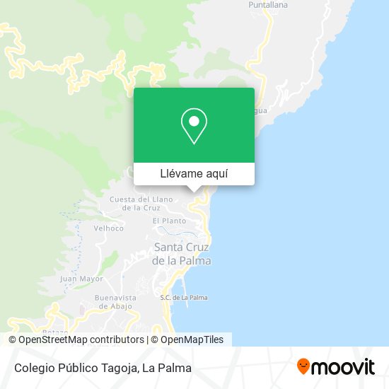 Mapa Colegio Público Tagoja