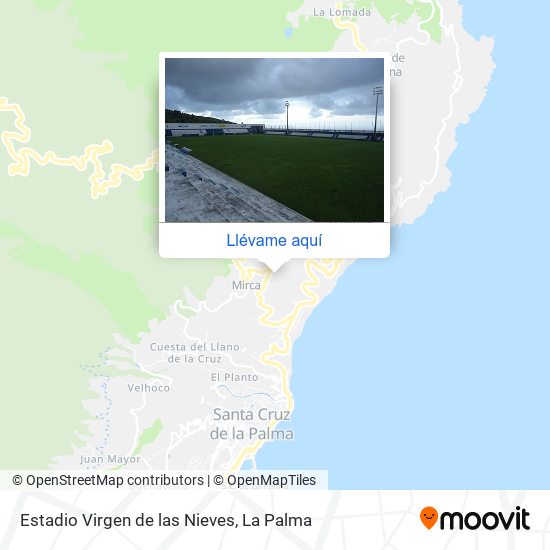 Mapa Estadio Virgen de las Nieves