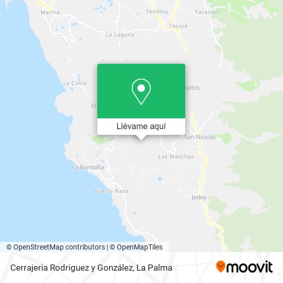 Mapa Cerrajeria Rodriguez y González