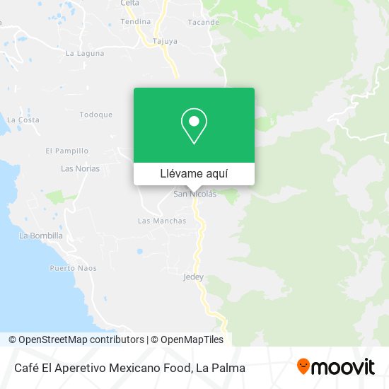 Mapa Café El Aperetivo Mexicano Food