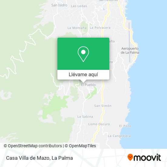 Mapa Casa Villa de Mazo