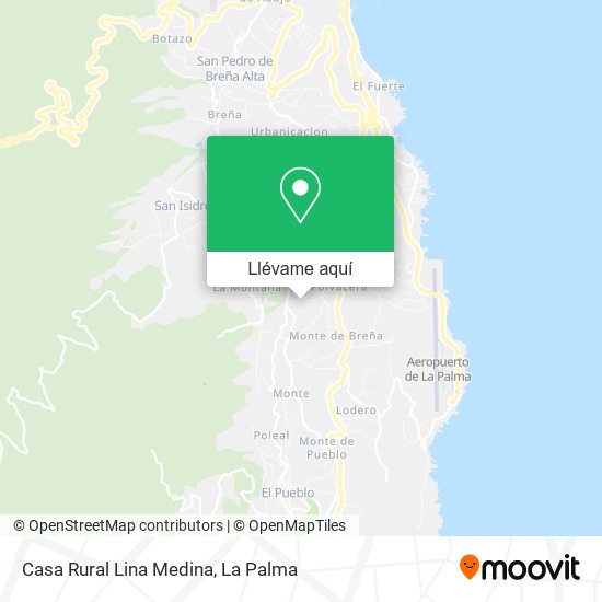 Mapa Casa Rural Lina Medina