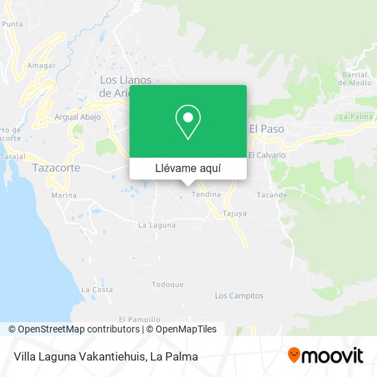 Mapa Villa Laguna Vakantiehuis