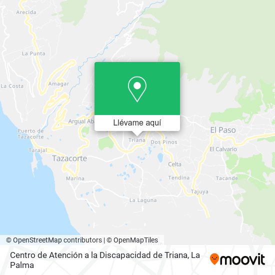 Mapa Centro de Atención a la Discapacidad de Triana