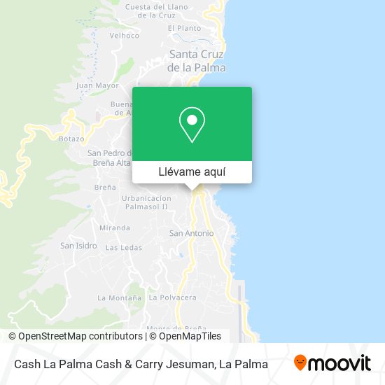 Mapa Cash La Palma Cash & Carry Jesuman