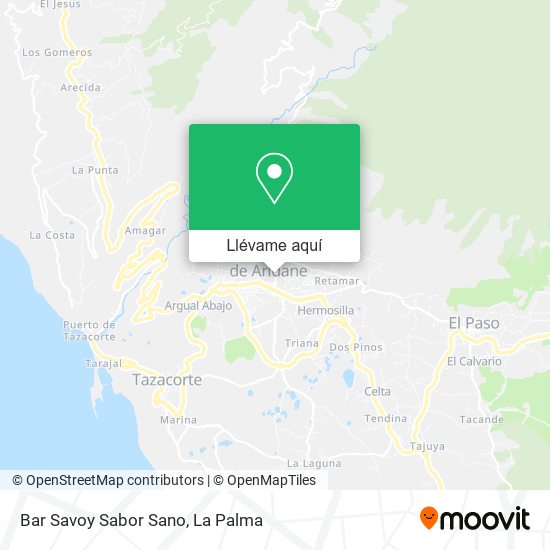 Mapa Bar Savoy Sabor Sano