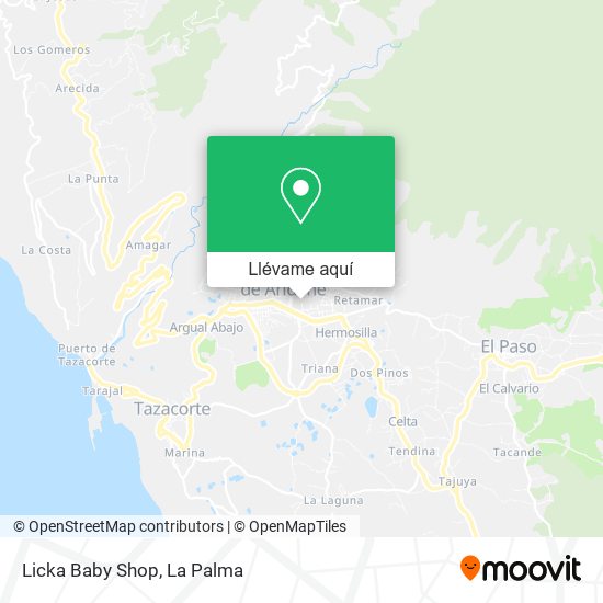 Mapa Licka Baby Shop