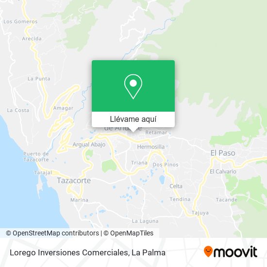 Mapa Lorego Inversiones Comerciales