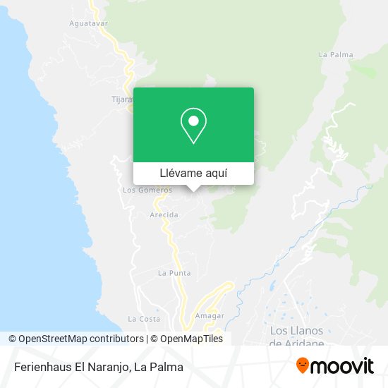 Mapa Ferienhaus El Naranjo