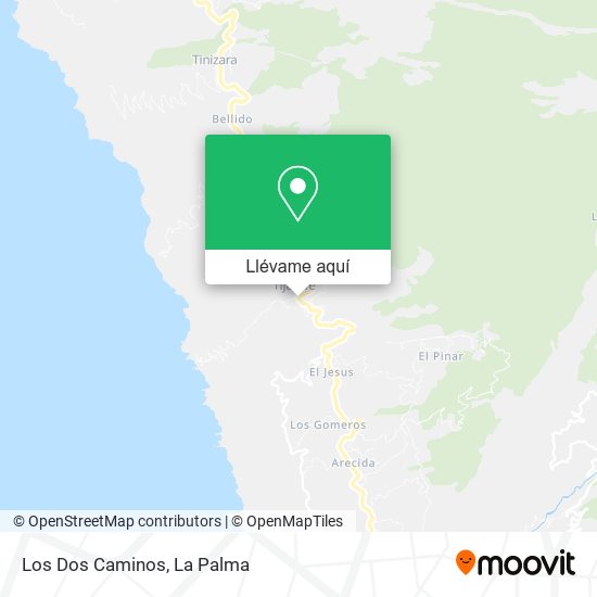 Mapa Los Dos Caminos