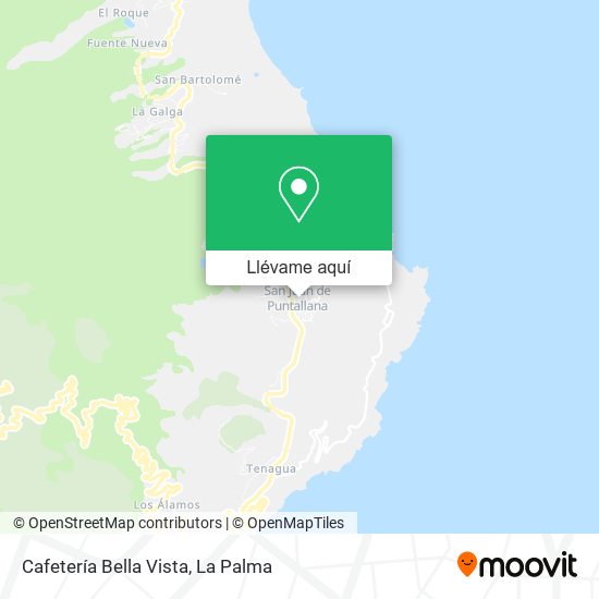 Mapa Cafetería Bella Vista