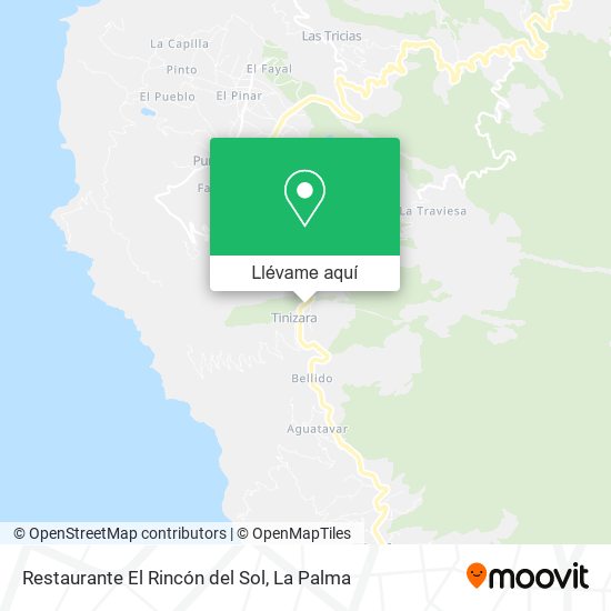 Mapa Restaurante El Rincón del Sol