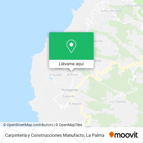 Mapa Carpintería y Construcciones Manufacto