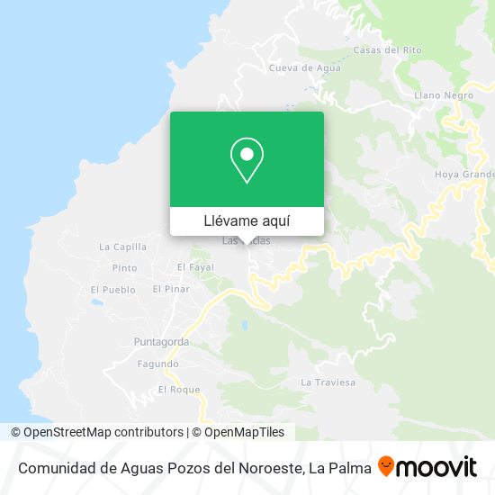 Mapa Comunidad de Aguas Pozos del Noroeste