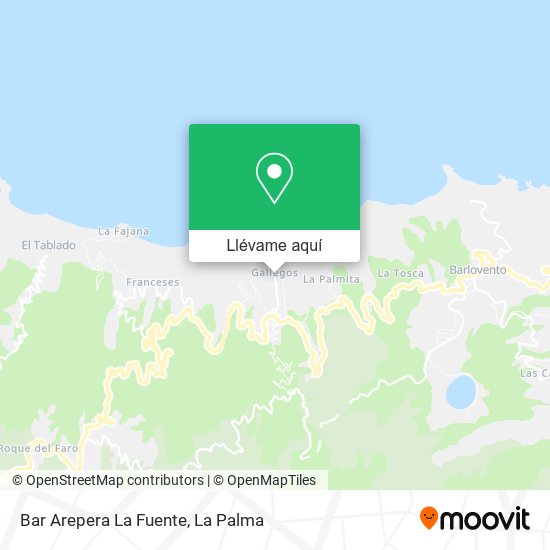 Mapa Bar Arepera La Fuente
