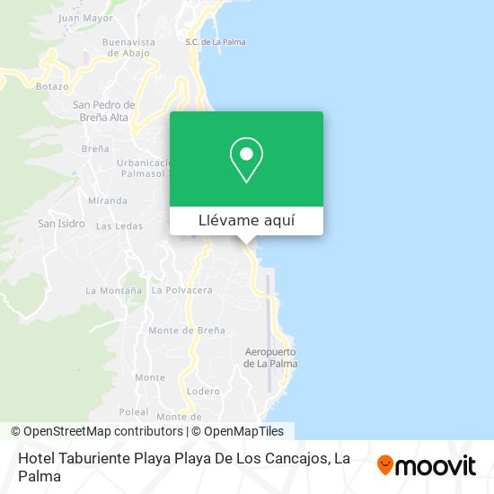 Mapa Hotel Taburiente Playa Playa De Los Cancajos