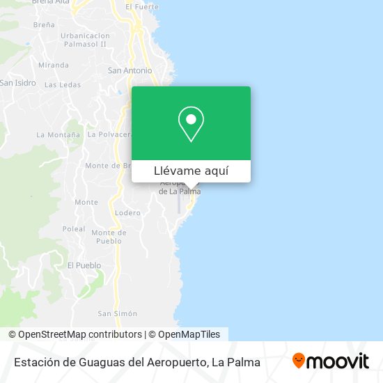 Mapa Estación de Guaguas del Aeropuerto