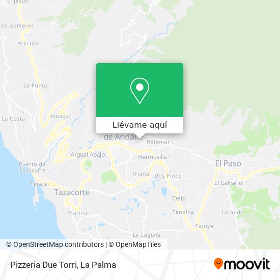 Mapa Pizzeria Due Torri