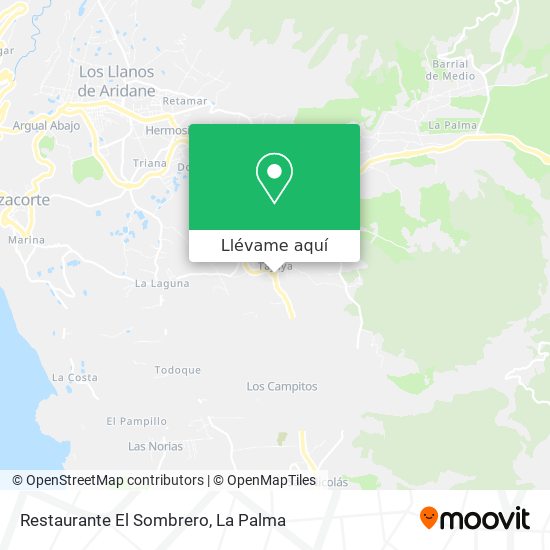 Mapa Restaurante El Sombrero