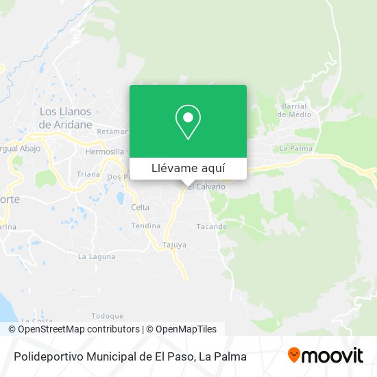 Mapa Polideportivo Municipal de El Paso