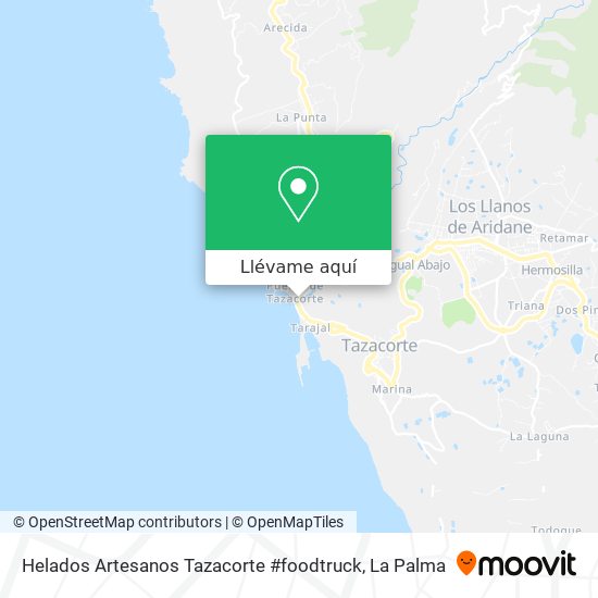 Mapa Helados Artesanos Tazacorte #foodtruck