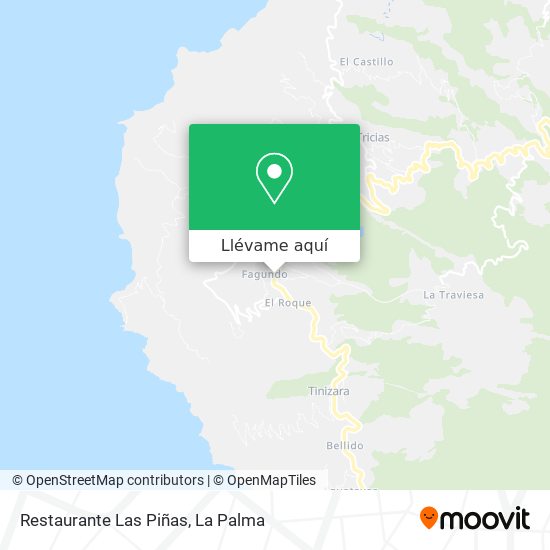 Mapa Restaurante Las Piñas