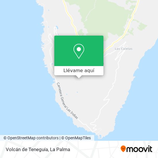 Mapa Volcán de Teneguía