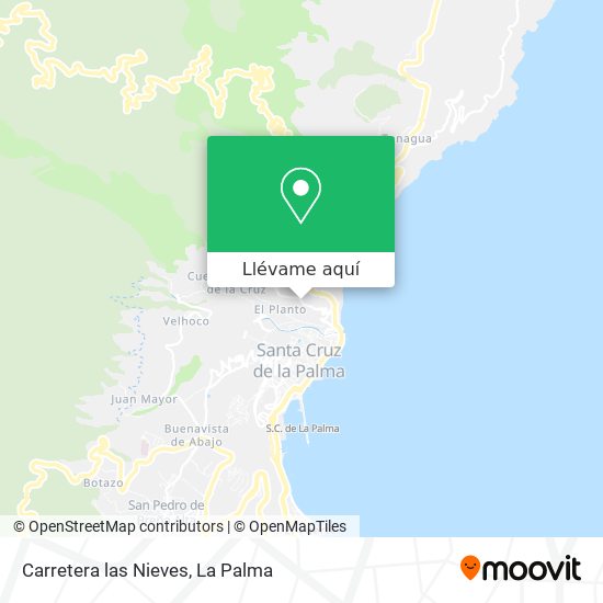Mapa Carretera las Nieves