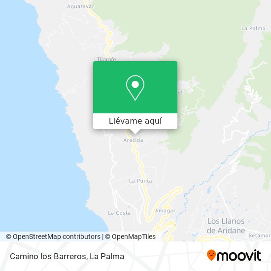 Mapa Camino los Barreros