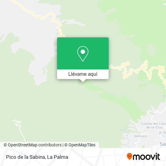 Mapa Pico de la Sabina