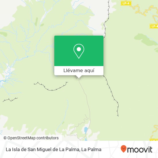 Mapa La Isla de San Miguel de La Palma