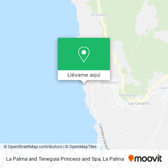 Mapa La Palma and Teneguia Princess and Spa