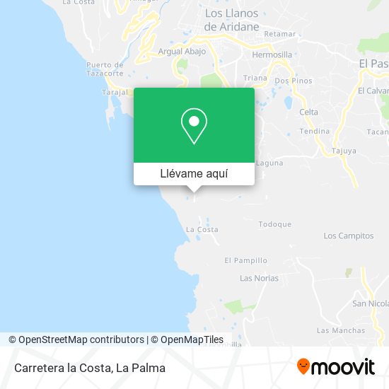 Mapa Carretera la Costa