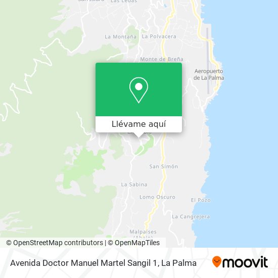 Mapa Avenida Doctor Manuel Martel Sangil 1