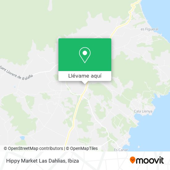 Mapa Hippy Market Las Dahlias