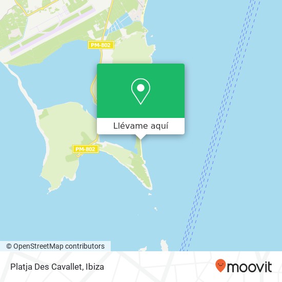 Mapa Platja Des Cavallet