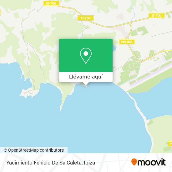 Mapa Yacimiento Fenicio De Sa Caleta